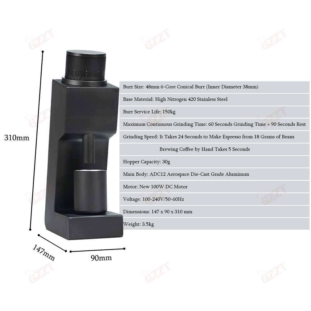 GZZT ITOP 03 Mós para Moedor,  - Coffee Bean Grinder Electric avaliação e preço