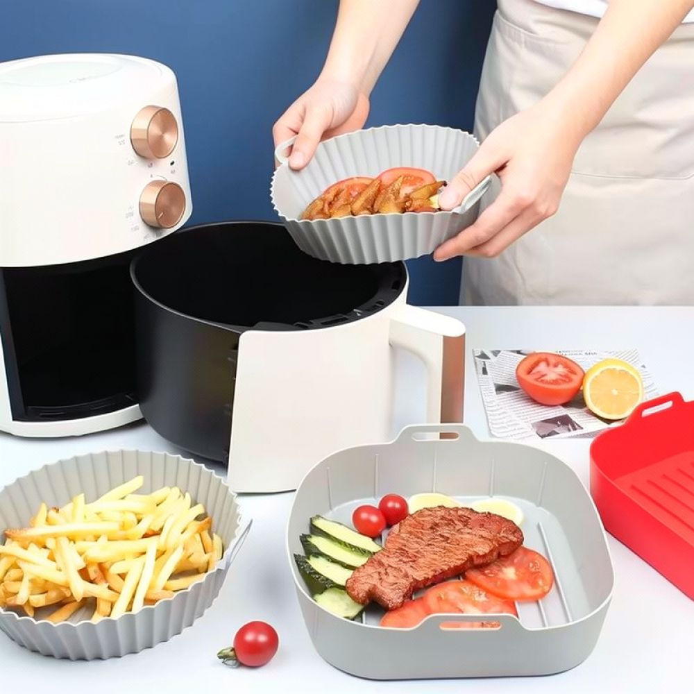 Forro de silicone quadrado par - Air Fryer Silicone Pot Liner avaliação e preço