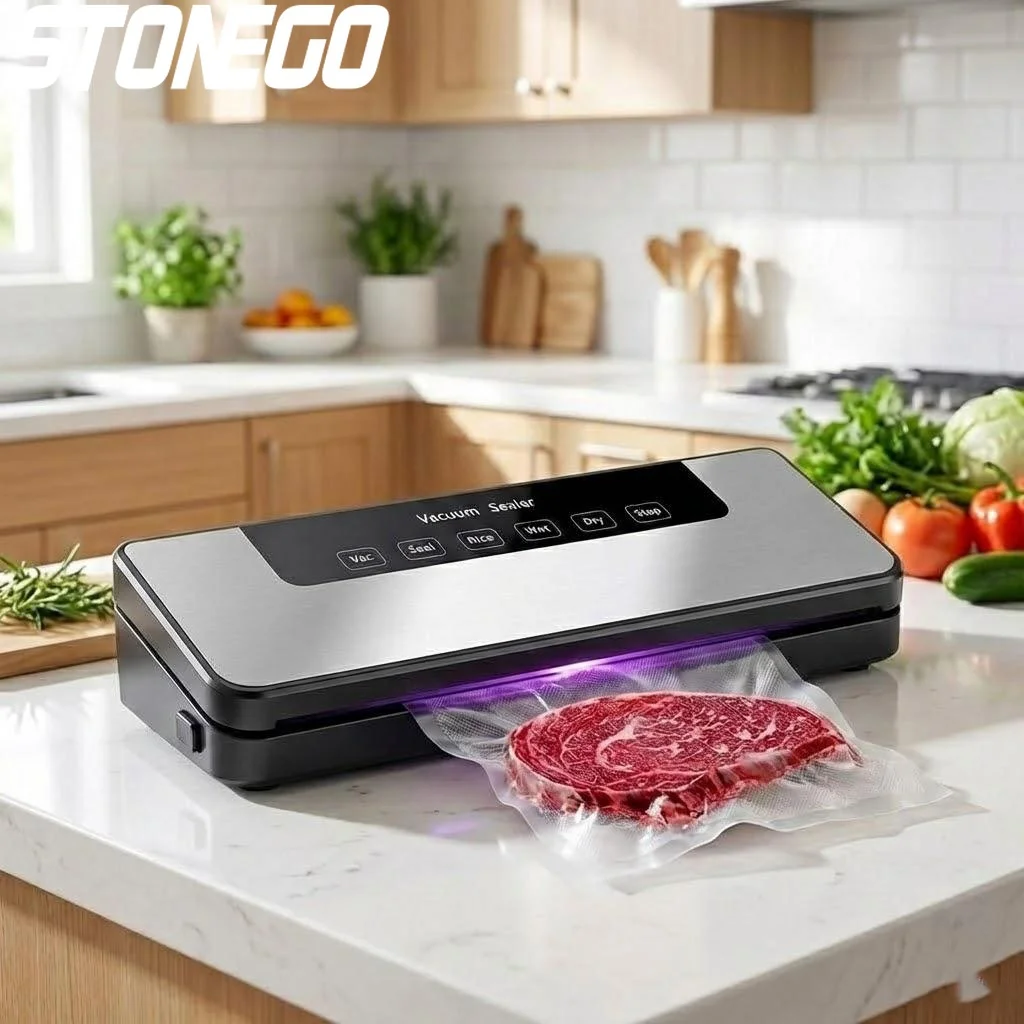 Máquina Seladora a Vácuo Autom - Food Vacuum Sealer Machine avaliação e preço