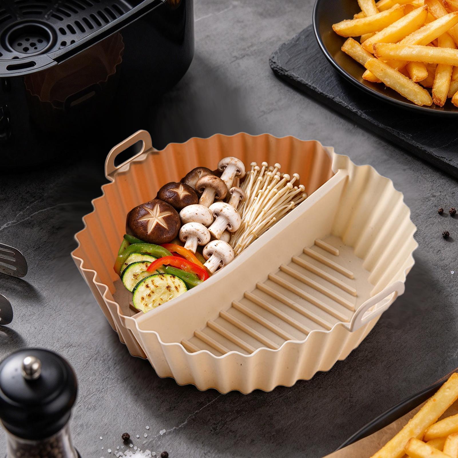 Forros de silicone reutilizáve - Air Fryer Silicone Pot Liner avaliação e preço